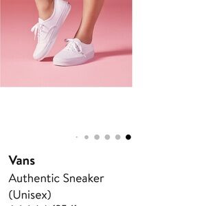 Vans Unisex White Sneakers